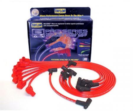 Camaro Taylor Plug Wires, Spiro-Pro Custom, Red, Small Block, 1975-1979