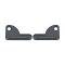 Model T Ford Front License Plate Bracket - 2 Piece Type - Powder-coated - Black