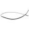El Camino Parking Brake Cable, Rear, Left, OE Steel, 1978-1987