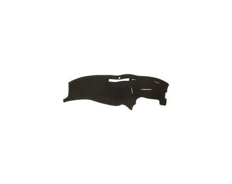 Corvette Carpeted Dash Mat, Molded, Black, CoverKing, 1990-1996