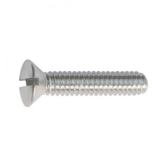 Oval Head Machine Screw - 1/4-20 X 1-1/4 - Stainless Steel - Slotted
