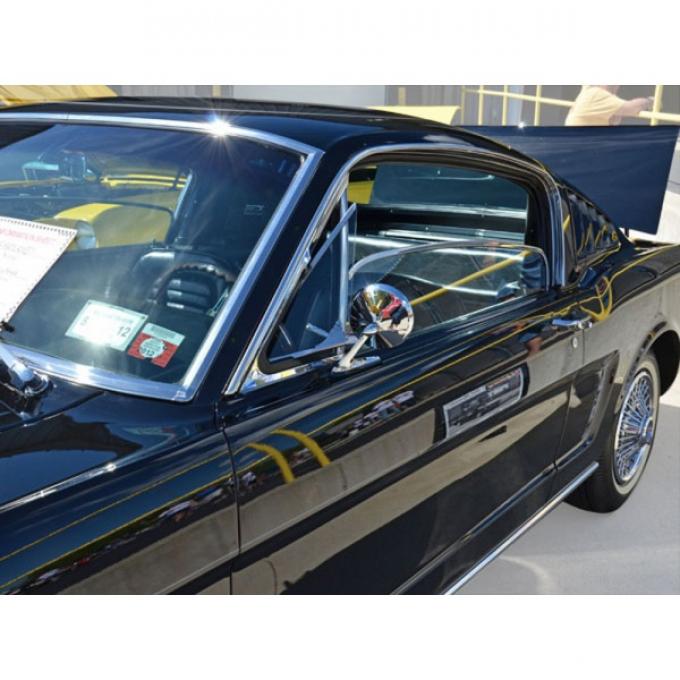 Door Glass, Left - 65-66 Ford Mustang - Fastback