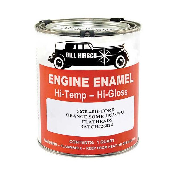 Engine Paint High Gloss Enamel Ford Flathead V8 RedOrange 1