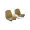Ford Thunderbird Front Bucket & Rear Bench Seat Covers, Full Set, Vinyl, Medium Palomino #44, Trim Codes 59 & 59A, Without Reclining Passenger Seat, 1964