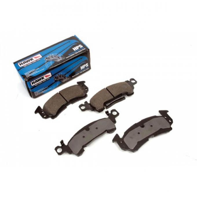 Camaro Disc Brake Pads, Front, HPS Performance, Hawk, 1969-1981