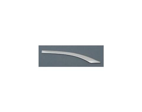 Chevy Quarter Panel Molding, Stainless Steel, Right, Short, Curved, Bel Air & 210 2-Door, 1957