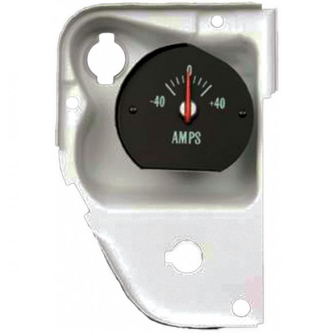 Chevelle Amp Gauge, With Housing & Green Numbers, Super Sport (SS), 1970