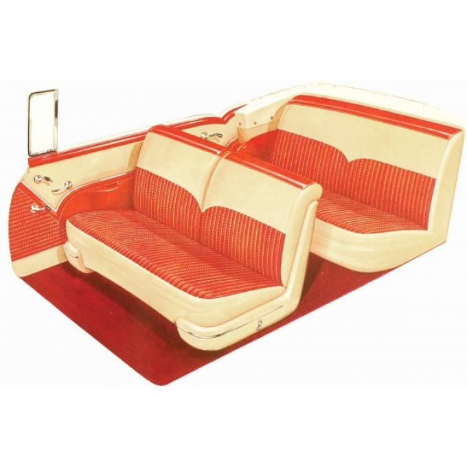 Chevy Interior Package Kit, 2-Door Convertible, Bel Air, 1955