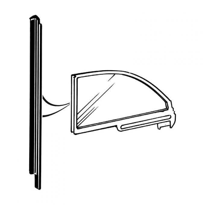 Dennis Carpenter Quarter Window Seal - 1963-65 Ford Car C30Z-6530146-PR