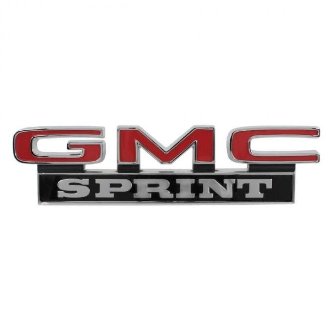 Trim Parts 71-72 GMC Truck Front Fender Emblem, GMC Sprint, Pair 9841