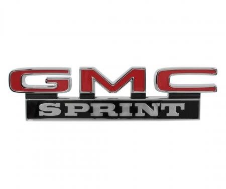 Trim Parts 71-72 GMC Truck Front Fender Emblem, GMC Sprint, Pair 9841