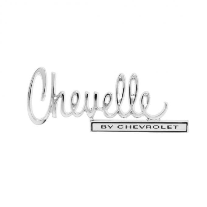Trim Parts 70 Chevelle Trunk Lid Emblem, Chevelle By Chevrolet, Each 4676