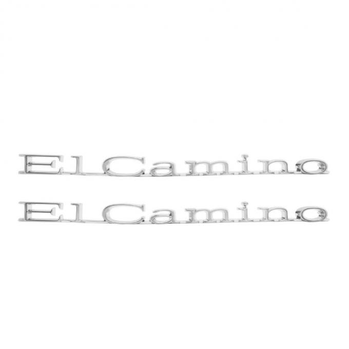 Trim Parts 70 El Camino Front Fender Emblem, El Camino, Pair 4875