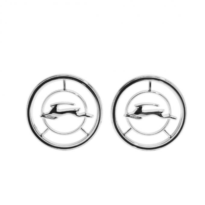 Trim Parts 65-66 Impala Front Fender Emblem, Pair 2425