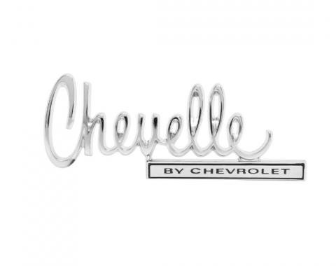 Trim Parts 70 Chevelle Trunk Lid Emblem, Chevelle By Chevrolet, Each 4676