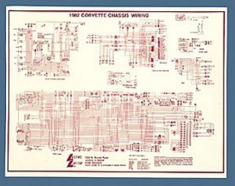 Corvette Wiring Diagram, Laminated