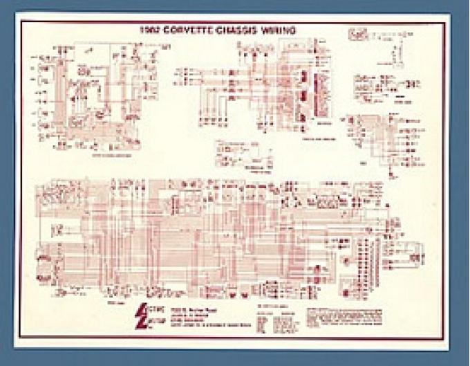 Corvette Wiring Diagram, Laminated