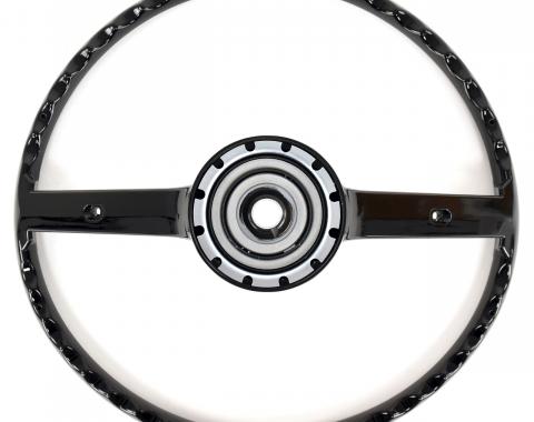 ACP Steering Wheel 2-Spoke For Horn Bars Black FM-ES008E