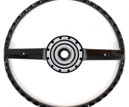ACP Steering Wheel 2-Spoke For Horn Bars Black FM-ES008E