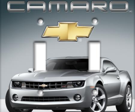 Silver Camaro Switchplate, Double
