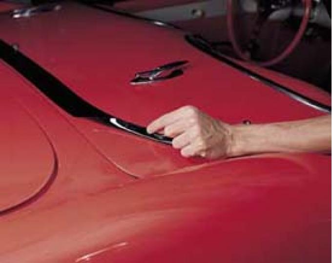 Corvette Deck Lid Protector, Hardtop, Black, 1956-1962