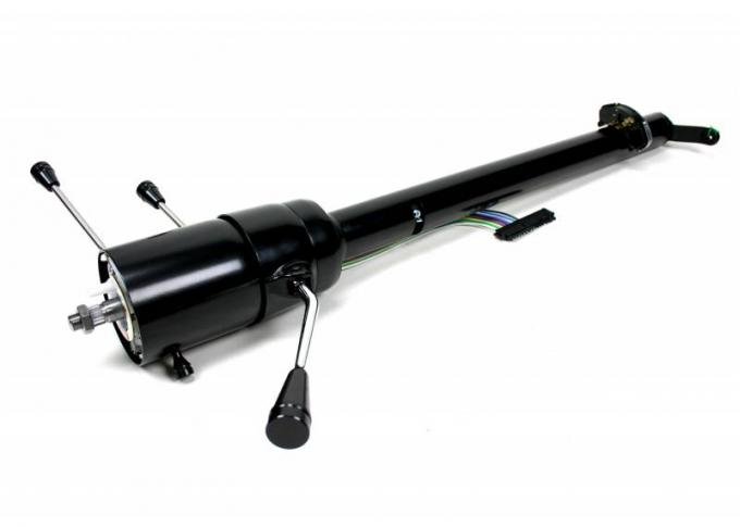 ididit 1959-1960 Chevrolet Impala Retrofit 59-60 Impala/El Camino, Tilt Column Shift, Black Powder Coat 1140600051