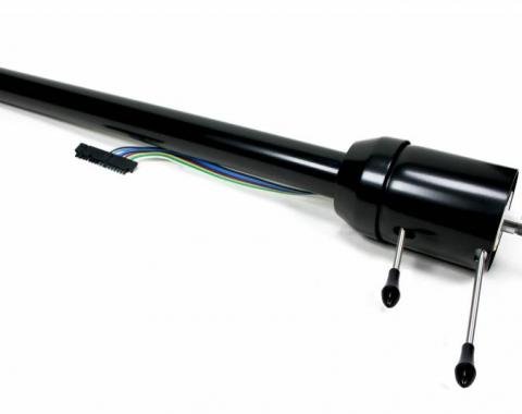 ididit Retrofit 57 Chevy, Tilt Floor Shift Front Steer Rack, Black Powder Coat 1120577951