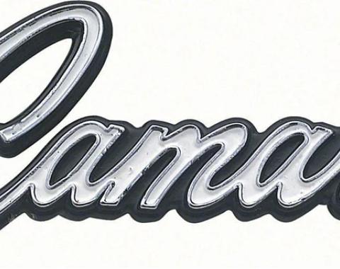 AMD Door Panel Emblems, "Camaro" for Deluxe Interior, LH/RH Pair, 68-69 Camaro K-7754200