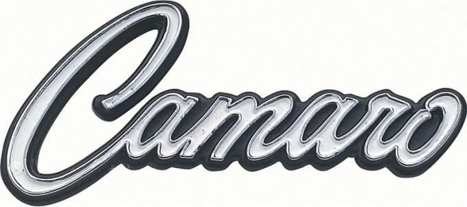 AMD Door Panel Emblems, "Camaro" for Deluxe Interior, LH/RH Pair, 68-69 Camaro K-7754200