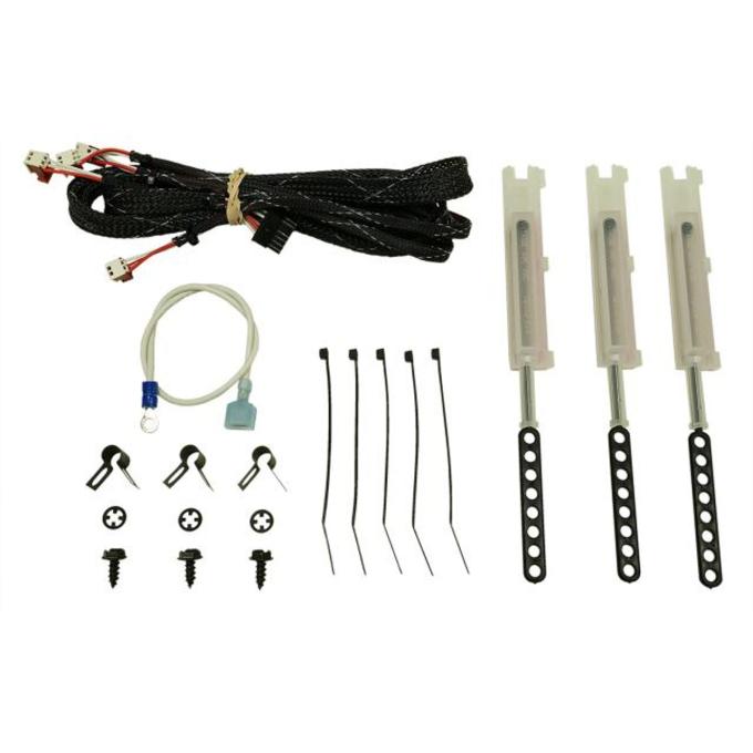 Vintage Air 1959-60 Chevrolet Full-Size SureFit&trade; Control Panel Conversion Kit 4-Lever 473159