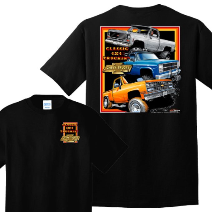 Port and Company Squarebody Chevy 4X4 T-Shirt