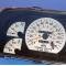 Whitegauges 1991-1994 Mercury Capri Base XR2 White Face Gauges 9092MC-210