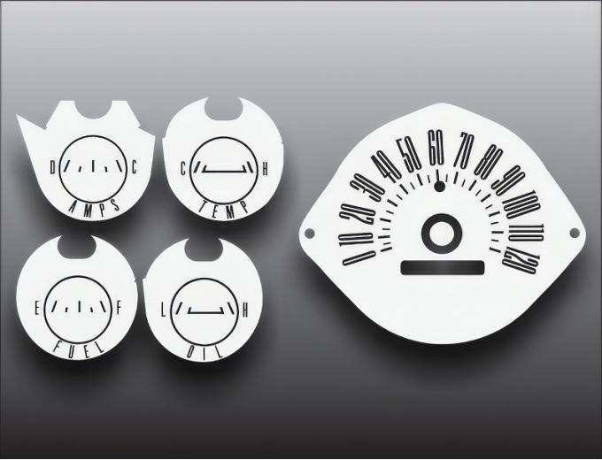 Whitegauges 1965 Mercury Comet White Face Gauges 65MC-2353