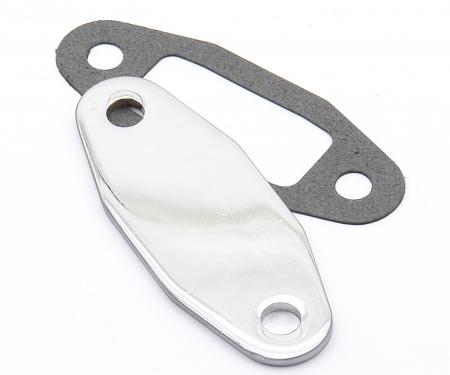 Mr. Gasket Fuel Pump Block Off Plate, Chrome 1517