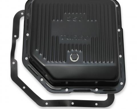 Mr. Gasket Transmission Oil Pan, Black Steel 9765BMRG