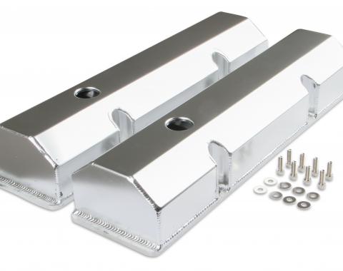 Mr. Gasket Fabricated Aluminum Valve Covers, Silver Finish 6817G