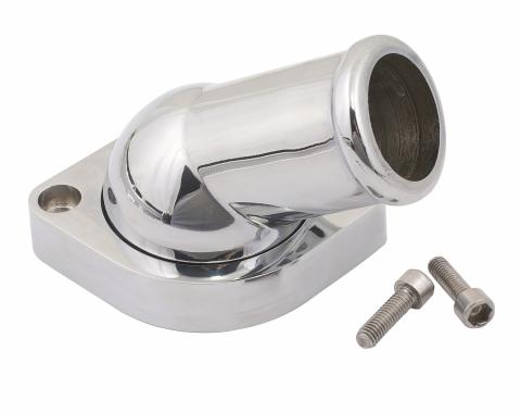 Mr. Gasket Water Neck, Swivel, 30 Degree Angle, Chrome 2670