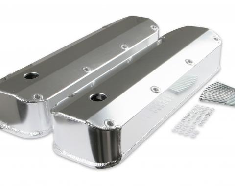 Mr. Gasket Fabricated Aluminum Valve Covers, Silver Finish 6860G