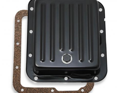Mr. Gasket Transmission Oil Pan, Black Steel 9755BMRG
