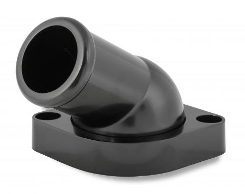 Mr. Gasket GM LS Water Neck, Swivel, 30 Degree Angle, Black 2670BK