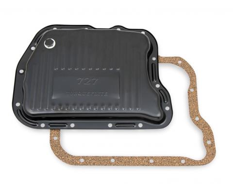 Mr. Gasket Transmission Oil Pan, Black Steel 9745BMRG