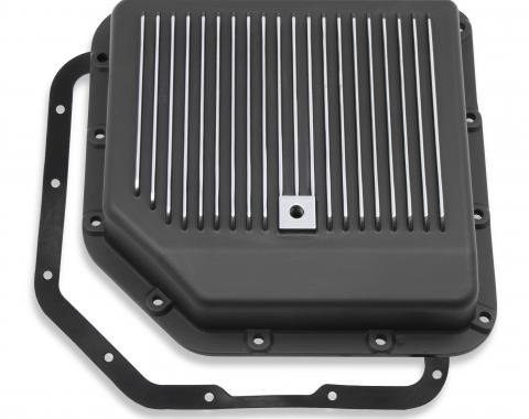 Mr. Gasket Transmission Oil Pan, Black Aluminum 9795BMRG