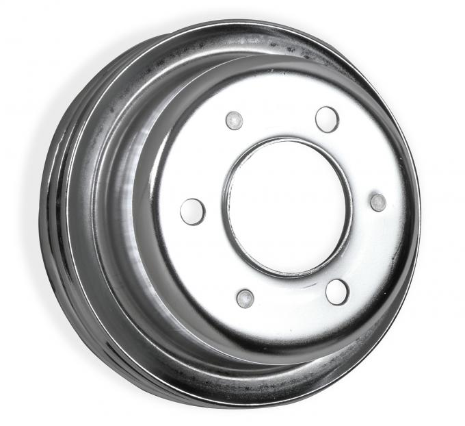 Mr. Gasket Chrome Crankshaft Pulley, Double Groove 8830MRG