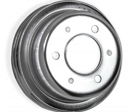 Mr. Gasket Chrome Crankshaft Pulley, Double Groove 8830MRG