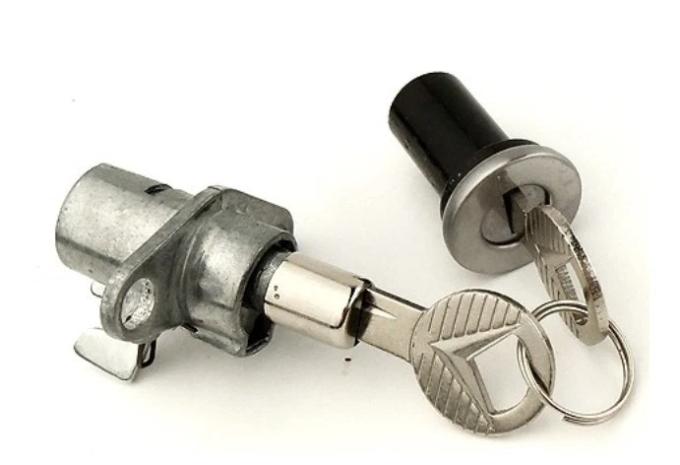 Ford Mustang Glove Box and Trunk Lock, 1965-1966