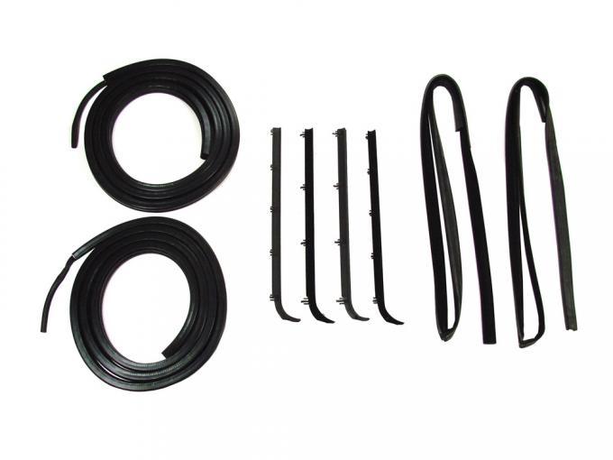 Precision Door Weatherstrip Seal Kit, Glassruns, Beltlines and Door Seals. Left and Right, 8 Piece Kit DK 2110 87