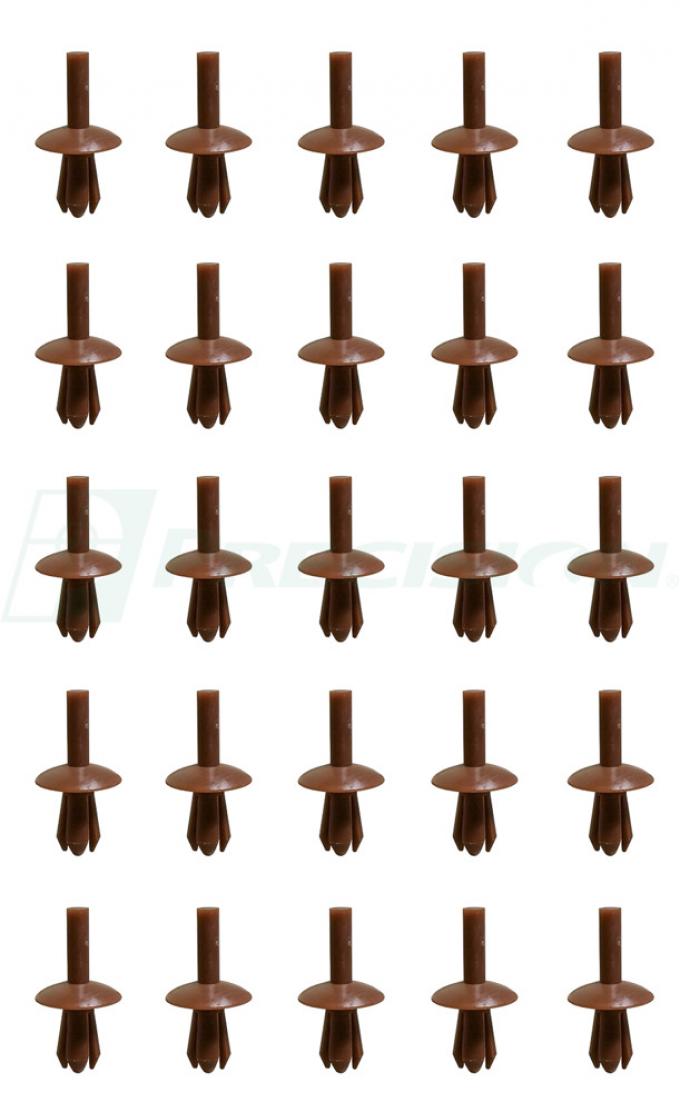 Precision Push-In Fastener 6105 002/25 BRN