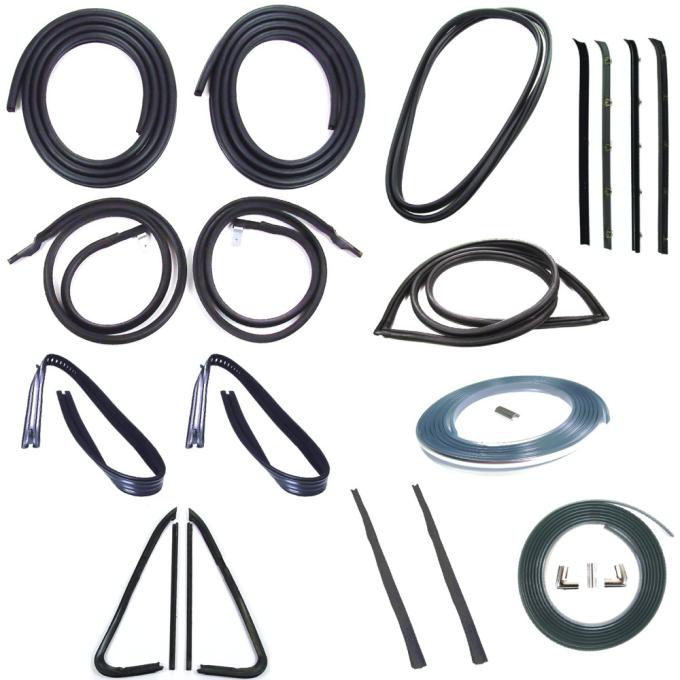 Precision Complete Weatherstrip Seal Kit - Models With Chrome Weatherstrip Trim CWK 1111 78