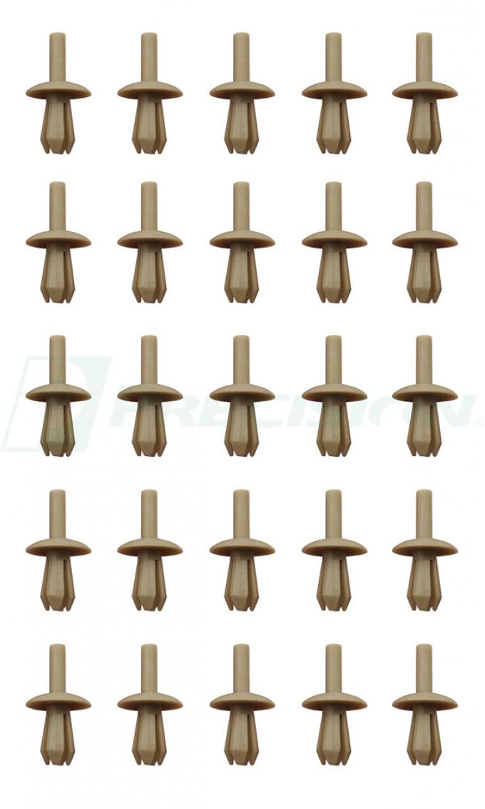 Precision Push-In Fastener 6105 002/25 TAN