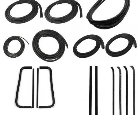 Precision Complete Weatherstrip Seal Kit - Models With Weatherstrip Trim Groove And Metal Framed Door Glass, Push-On Door Seals CWK 1110 60 PDS